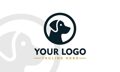 Dog vector logo design Vintage Paw logo vector for Dog Lover