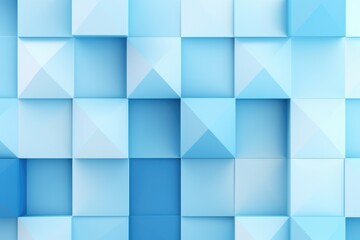 abstract light blue background with squares, 3D concept, science, business, technology backdrop