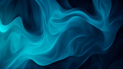 Fototapeta premium Abstract waves blue and black wallpaper background.