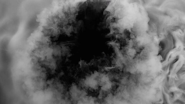 Super Slow Motion Shot of Atmospheric Smoke, Abstract Background at 1000fps.
