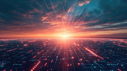 The dawning of a digital sunrise in the realm of technology