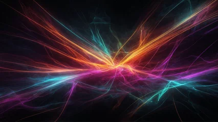 Gordijnen abstract fractal background © chep