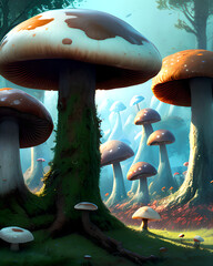 Mushroom Landscape (8K)
