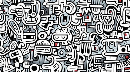 Obraz premium Cute graffiti art abstract background poster web page PPT, art background