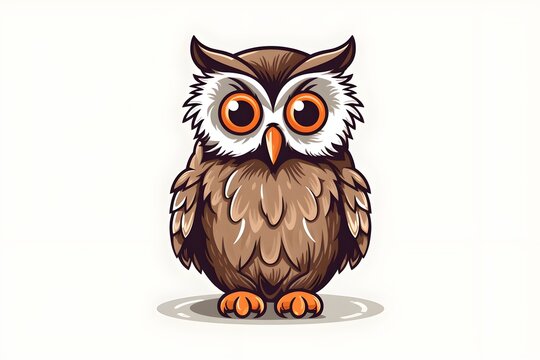 cute owl cartoon stickers