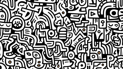 Cute graffiti art abstract background poster web page PPT, art background