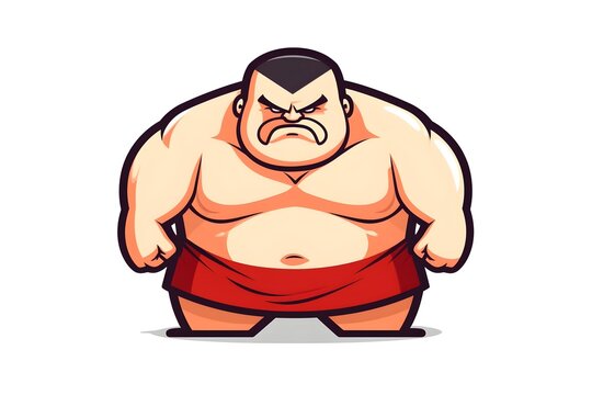 cute sumo cartoon stickers