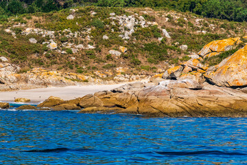 Paisaje en las Islas Cíes.