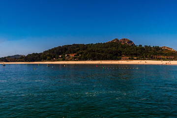 Paisaje en las Islas Cíes.