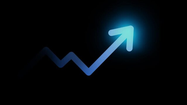 Business growth graph chart and success financial arrow up. Development graph profit and investment.	