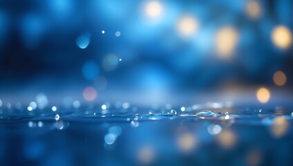 blue bokeh background