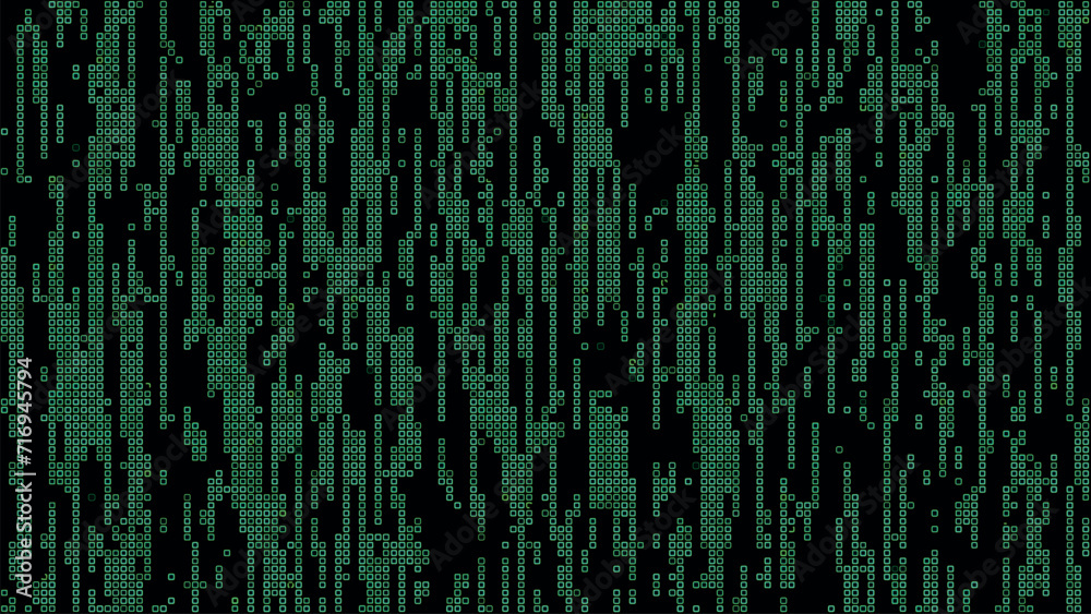 Poster a background of rows of small multi-colored squares. pixel graphics, colored squares. vector backgro