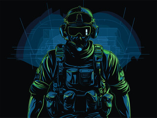portrait of a soldier