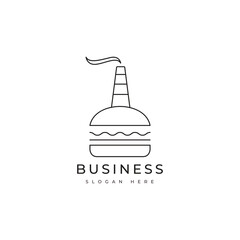 manufacturing fabric minimal logo design graphic vector