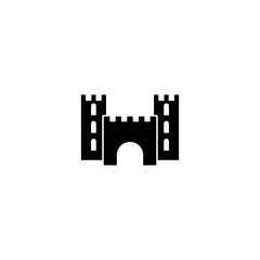 Simple castle icon trendy and modern Castle symbol on white background  