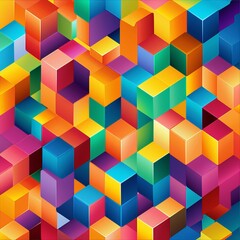 Obraz premium abstract background with cubes squares random irregualr pattern design 