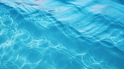 Obraz premium Blue water surface with ripples