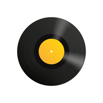 Vinyl record for gramophone. Vector illustration
