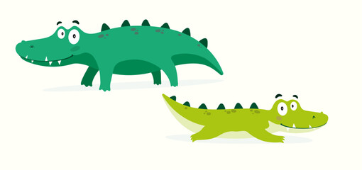 CROCODILE CATOON, STICKERS CHARACTER