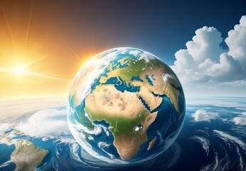 Fototapeta premium Concept of global warning climate change and dy