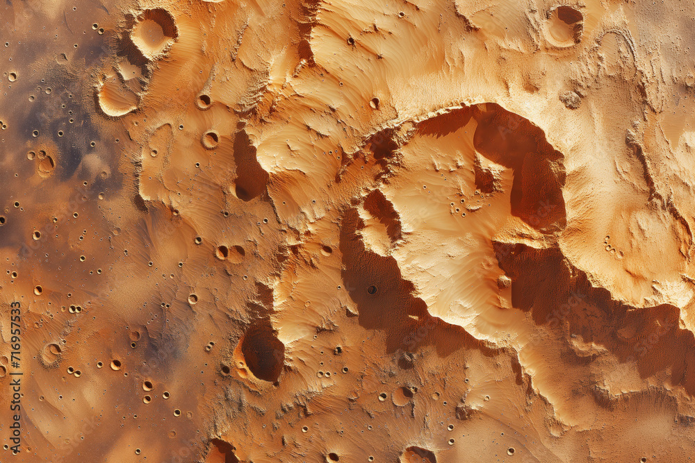Poster mars surface texture. background image. created with generative ai technology