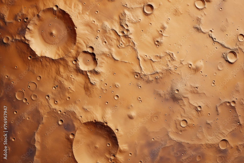 Poster mars surface texture. background image. created with generative ai technology