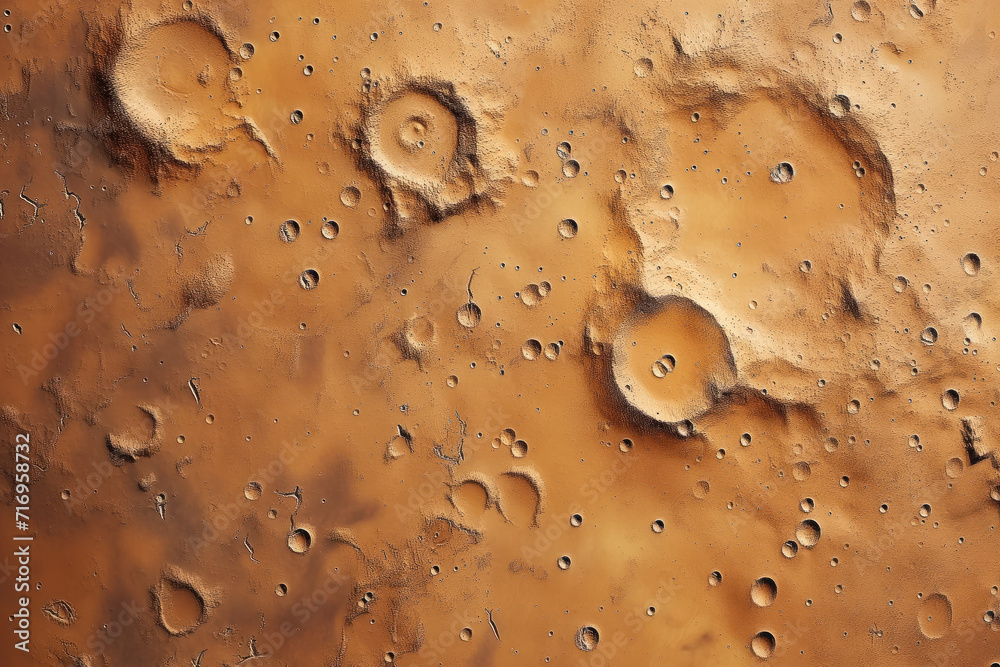 Poster mars surface texture. background image. created with generative ai technology