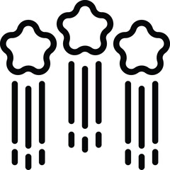 Best trade stars icon outline vector. Academy bank. Learn cyber program