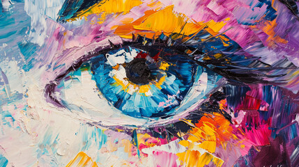 colorful oil paintings. close-up eye picture. colorful art. brush stroke backgrounds. eye, animal, horse, dog, cat, whale drawings and paintings. high quality painting samples backgrounds. wallpaper.