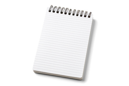 Spiral Notepad on Transparent Background