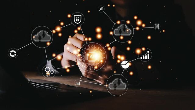 Digital transformation technology strategy, IoT, internet of things. transformation of ideas and the adoption of technology in business in the digital age, enhancing global business capabilities. Ai
