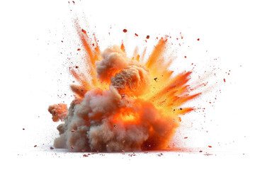 Intense Explosion with Debris Isolated