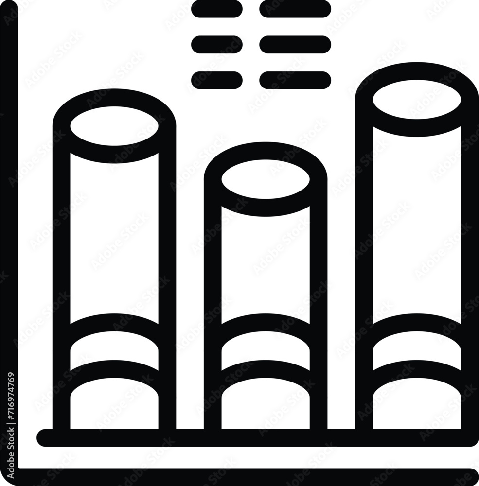 Poster graph passcode fail icon outline vector. attack broken. bankrupt signal