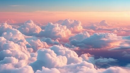 Cloud view from above the sky