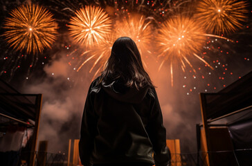 happy new year celebration ai generative art