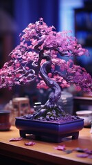 Purple tree UHD wallpaper