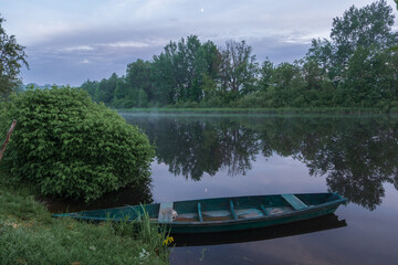 boat on the lake