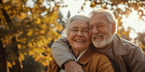 Happy couple on sun day. 