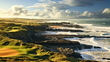 Fototapeta premium Mountain near the oceans UHD wallpaper