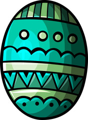 Easter egg cartoon funny illustration