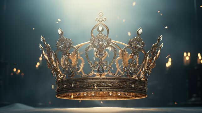 Royal crown a modern art royalty design in the style of patrici ai generated image