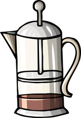 Pot cartoon funny illustration