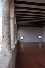 Gallery or patio of the Teruel Provincial Museum - obrazy, fototapety, plakaty