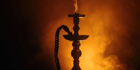 A hook illuminated in the darkness, providing a source of light. Can be used as a symbol of hope or as a metaphor for finding a way out of difficult situations.