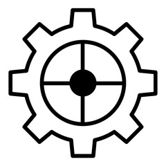 Service solid glyph icon
