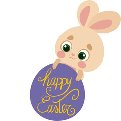 easter bunny with egg