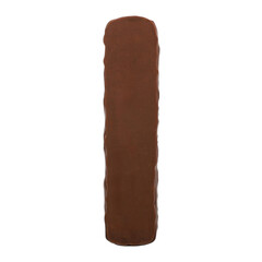Tasty milky chocolate glazed protein bar isolated on transparent. Healthy snack, png isolated background.