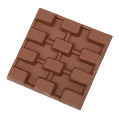 chocolate bar isolated on a transparent background. png isolated.