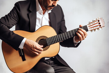 Obraz premium man playing guitar