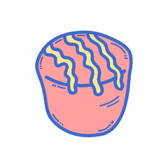 svg chocolate day doodle element set